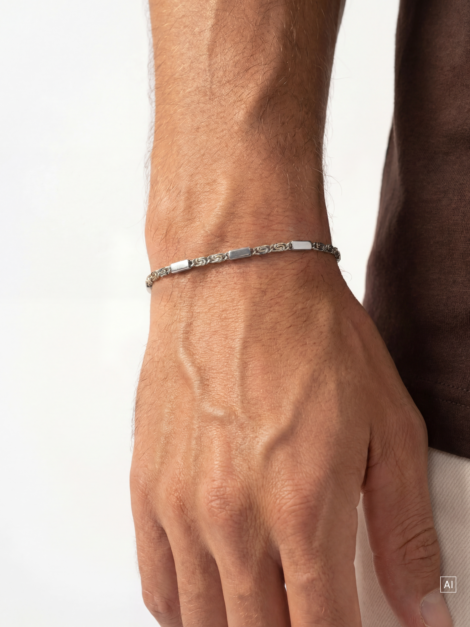 purelei-crest-armband-bicolor-edelstahl-armband-verstellbar image 2