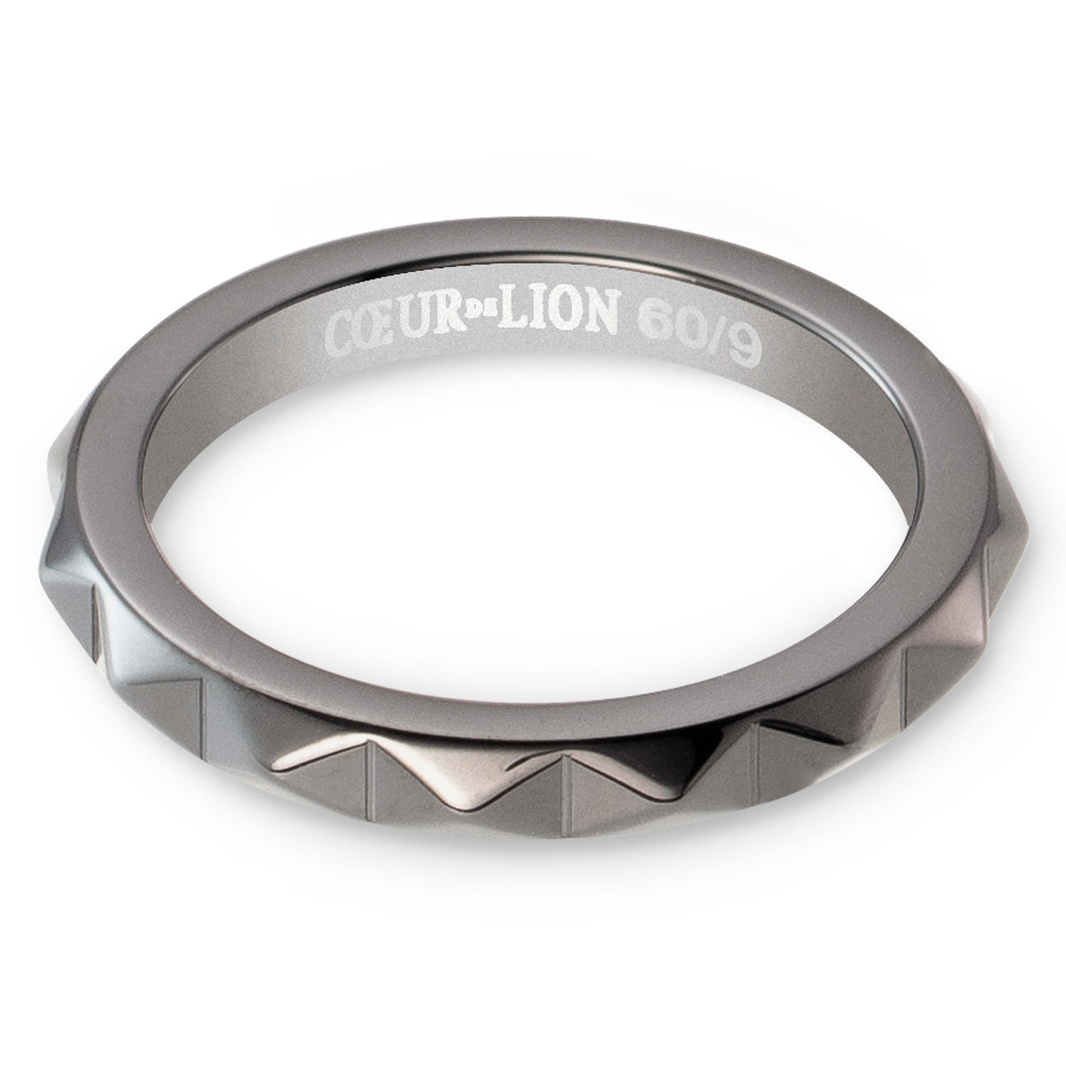 coeur-de-lion-ring-spikes-anthrazit-edelstahl image 2