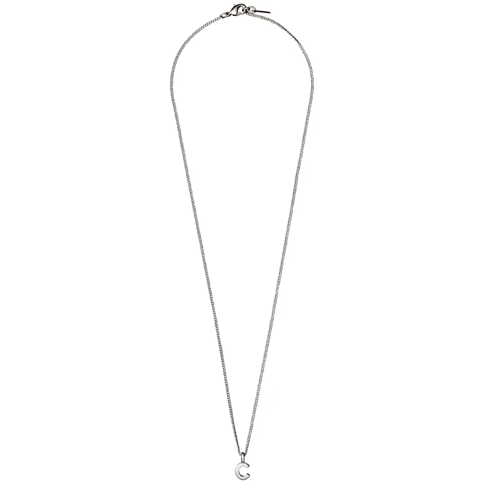 pilgrim-charm-buchstaben-kette-c-versilbert-anh-nger-kette-43-cm image 1