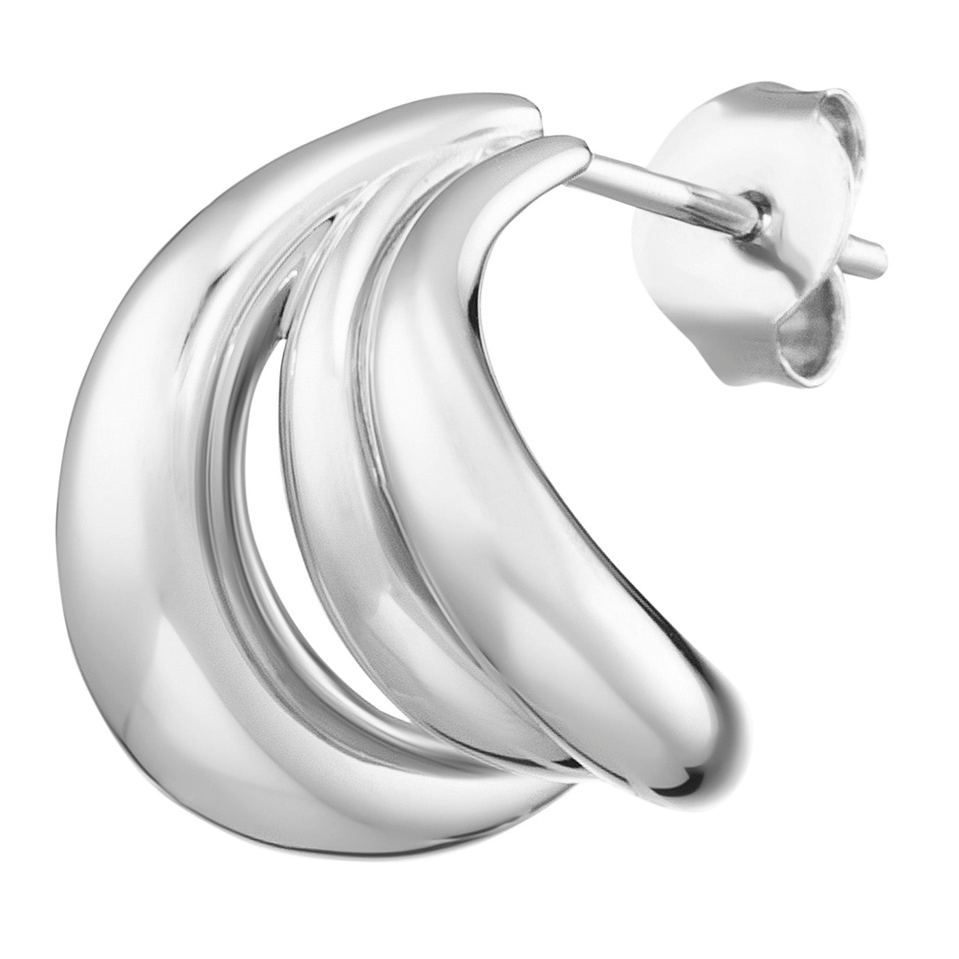 julie-julsen-ohrstecker-bended-lines-silber-925-rhodiniert image 3