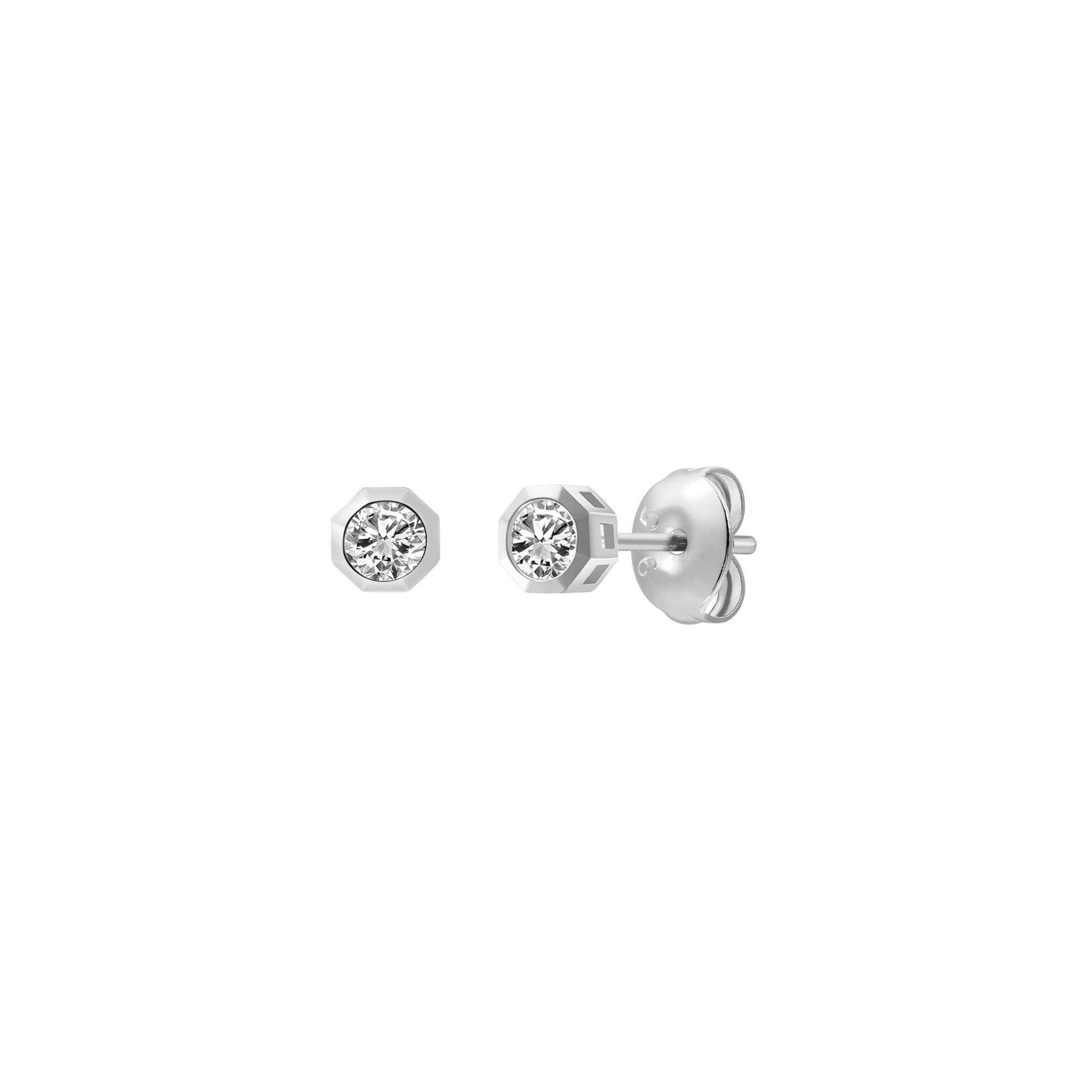 xenox-pure-essentials-ohrringe-925-sterlingsilber-rhodiniert-mit-zirkonia-steine image 1
