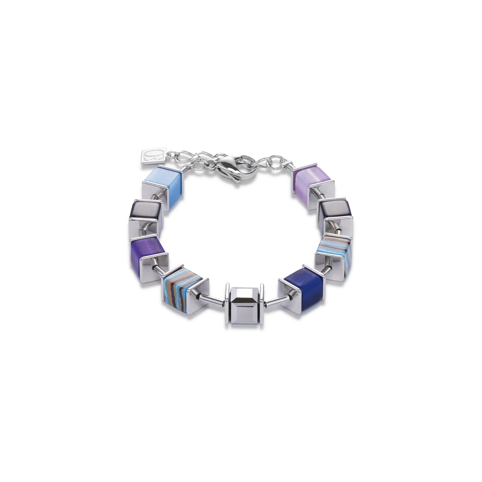 coeur-de-lion-geocube-armband-kristalle-malachit-blau-lila image 1