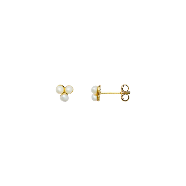 xenox-fine-perlen-ohrringe-585-gelbgold-mit-drei-s-wasserperlen image 1