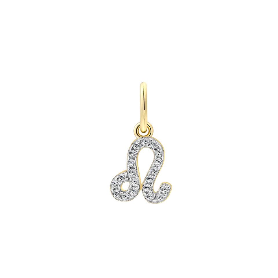 xenox-l-we-charm-925-sterlingsilber-18k-vergoldung-zirkonia image 1