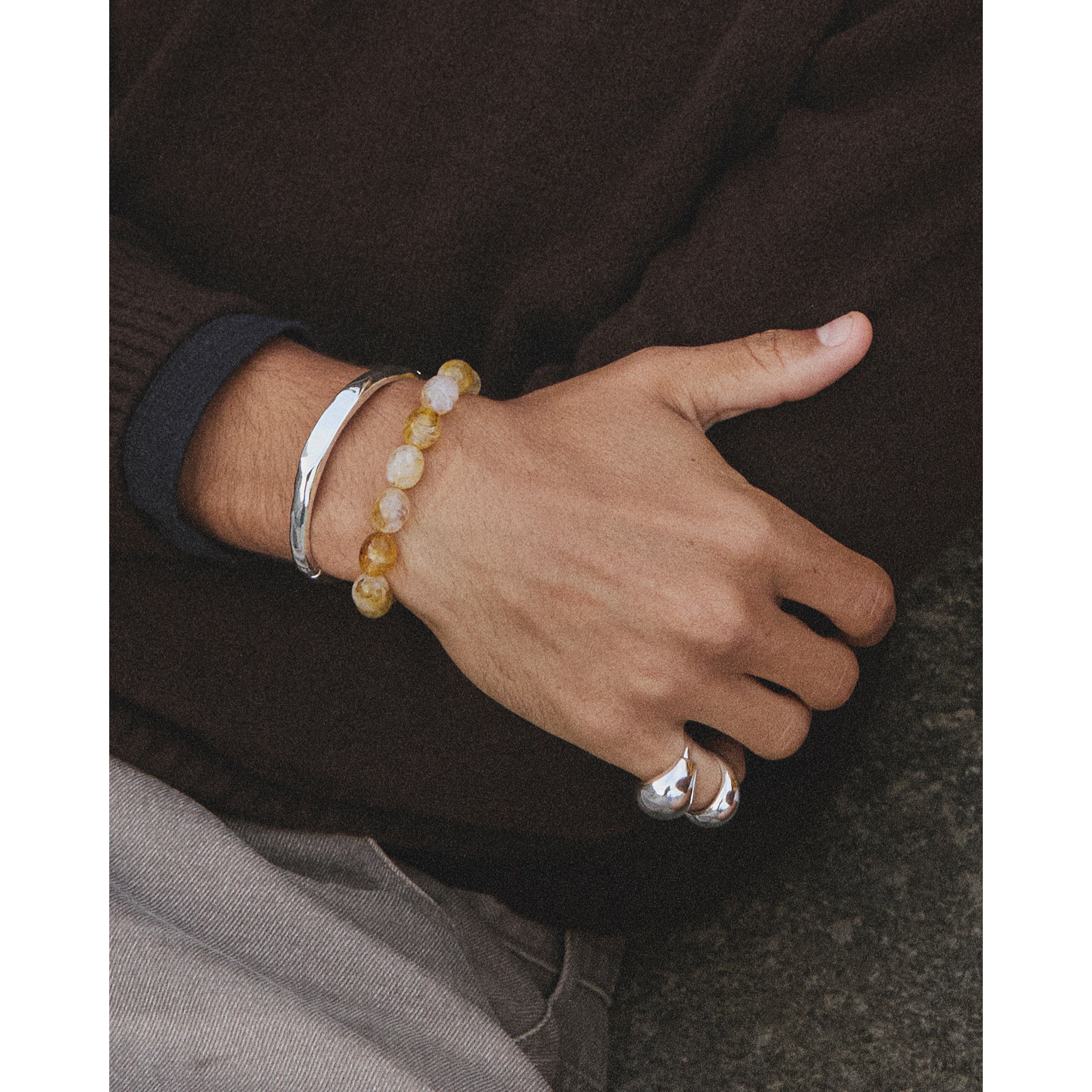 pilgrim-still-armband-gelb-aus-recyceltem-acryl image 5