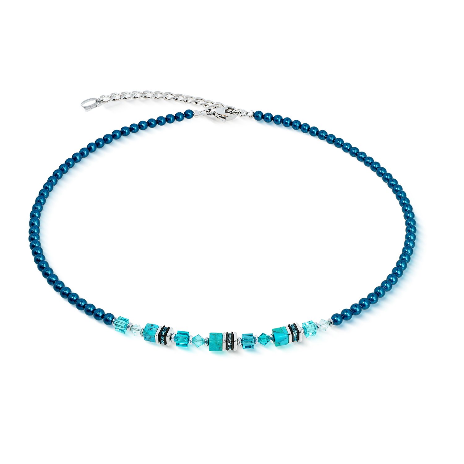 coeur-de-lion-princess-teal-glow-halskette-silber-t-rkis image 1