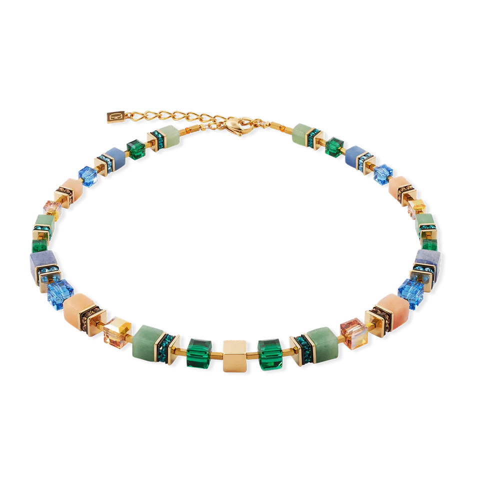 coeur-de-lion-geocube-precious-statement-halskette-gold-spring image 1