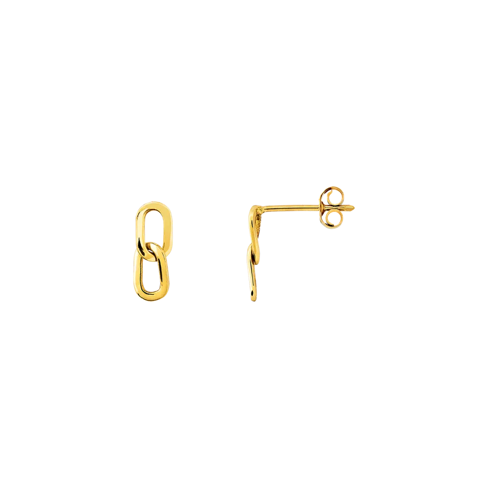 xenox-fine-duo-link-ohrringe-585-gelbgold-2 image 1