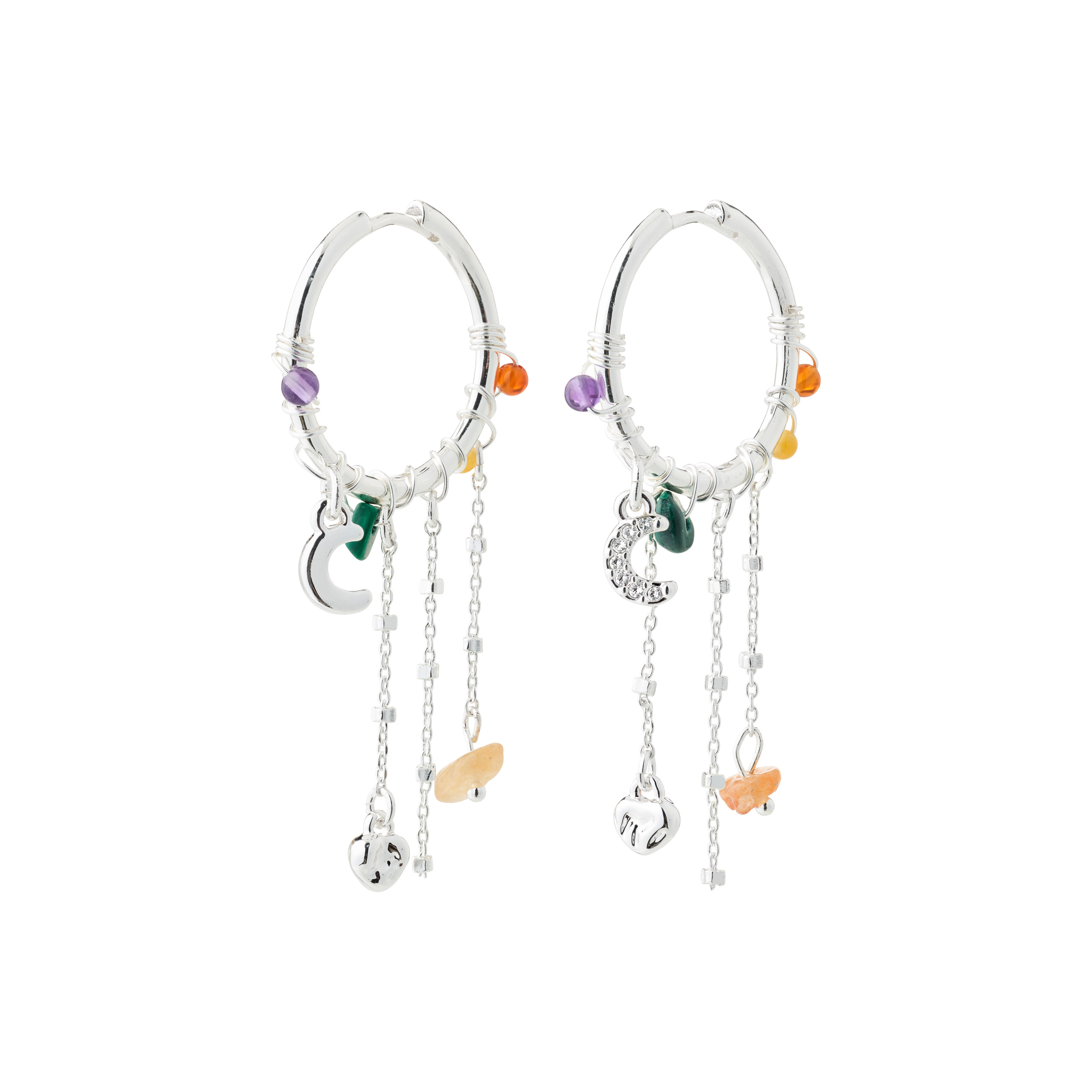 pilgrim-nari-ohrringe-silberplattiert-multi-hoop-kette image 1