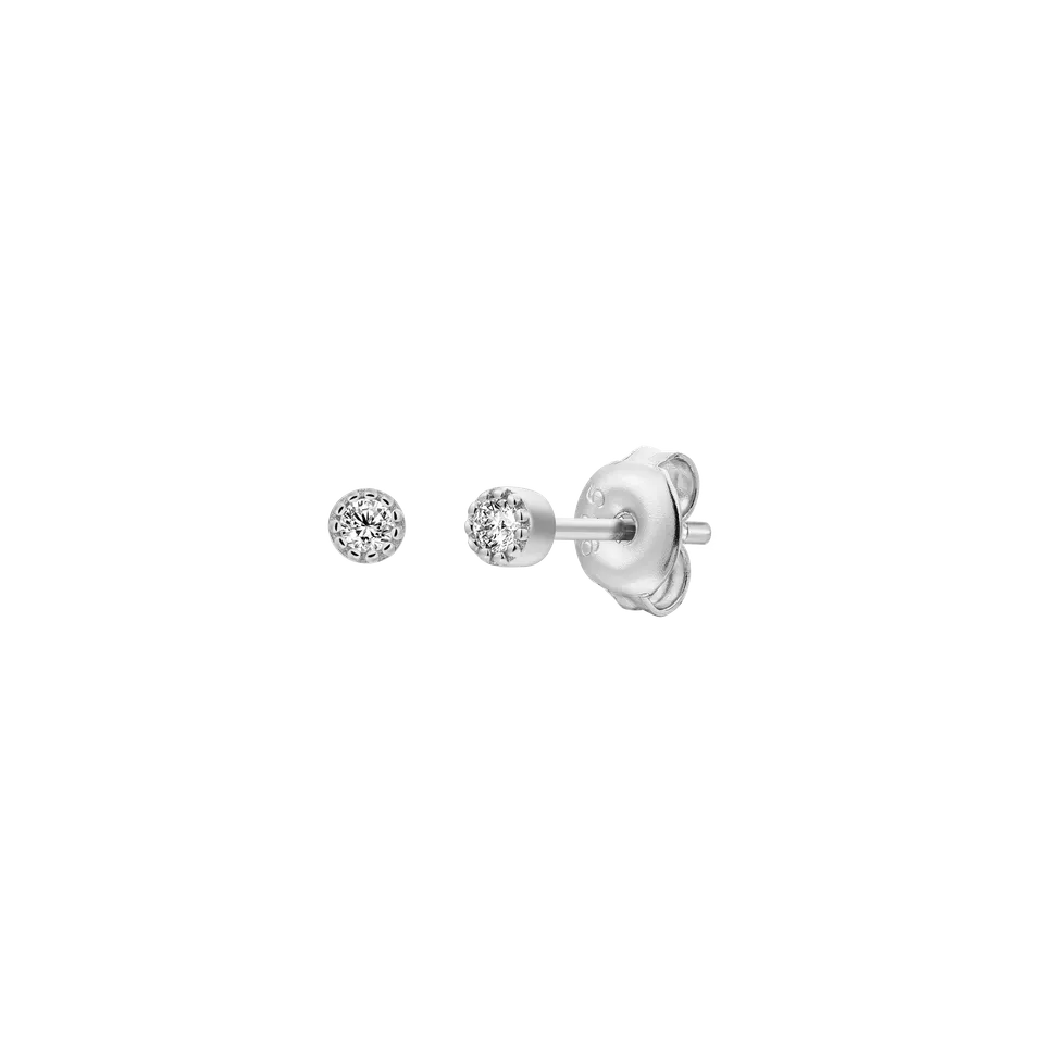 xenox-pure-essentials-ohrringe-925-sterlingsilber-rhodiniert-mit-zirkonia-xs1060 image 1