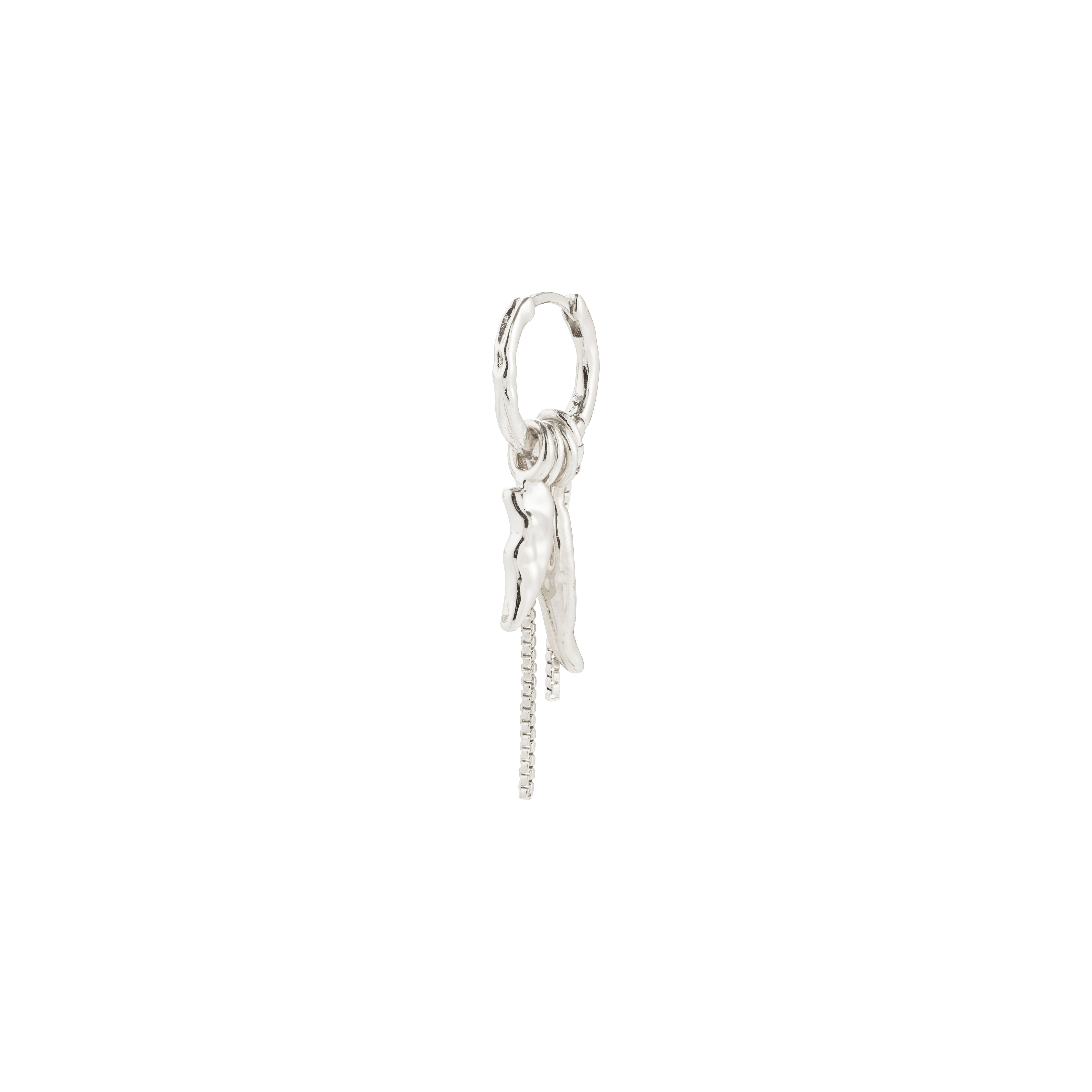 pilgrim-sterling-single-ohrring-versilbert-kette image 1