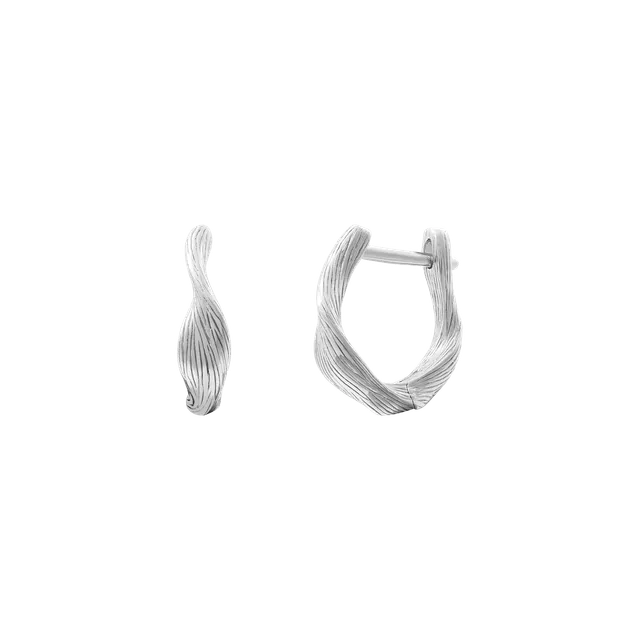 xenox-fiora-ohrringe-925-sterlingsilber-rhodiniert-gro-e-blatt-creolen image 1