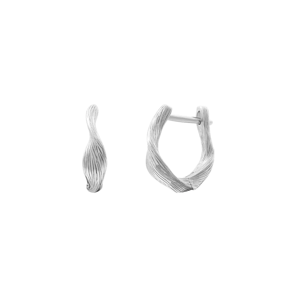 xenox-fiora-ohrringe-925-sterlingsilber-rhodiniert-gro-e-blatt-creolen image 1