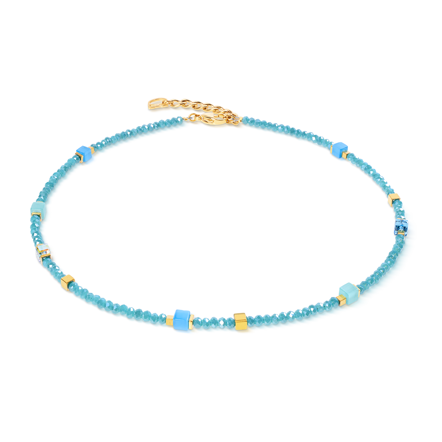 coeur-de-lion-joyful-colours-flex-armband-gold-t-rkis image 4