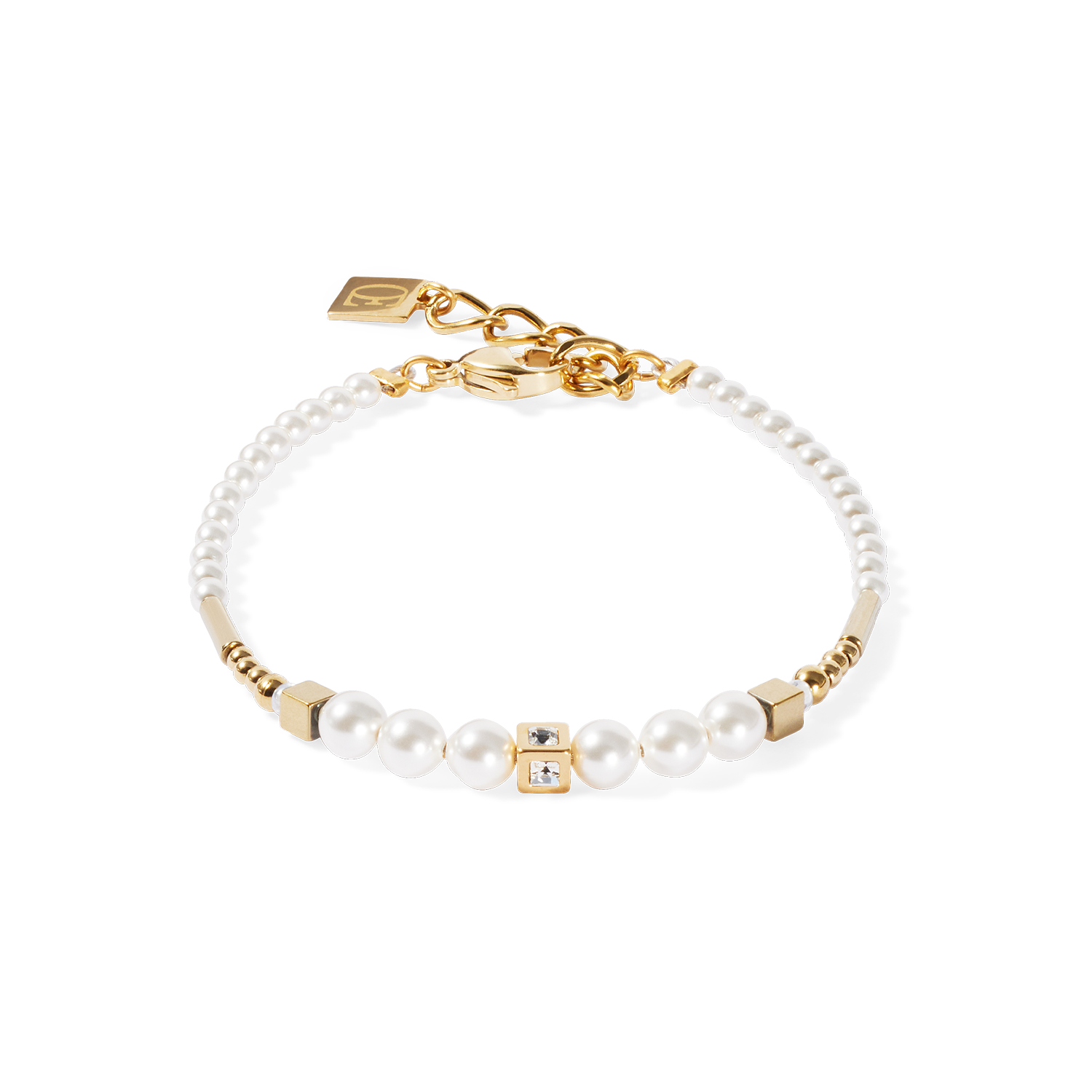 coeur-de-lion-shimmering-princess-pearls-armband-gold-wei image 1