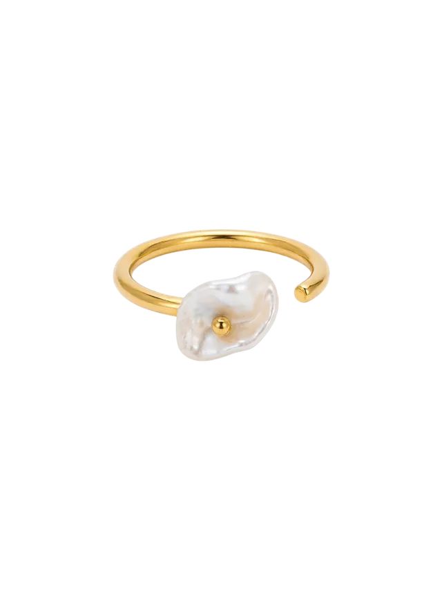 purelei-sparkle-pearl-ring-verstellbarer-s-wasserperlen-ring-cornflake-perle-ca- image 1