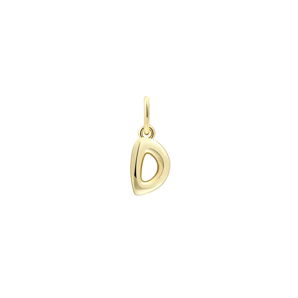 xenox-d-letter-bold-charm-buchstabe-d-925-sterlingsilber-18k-vergoldet image 1
