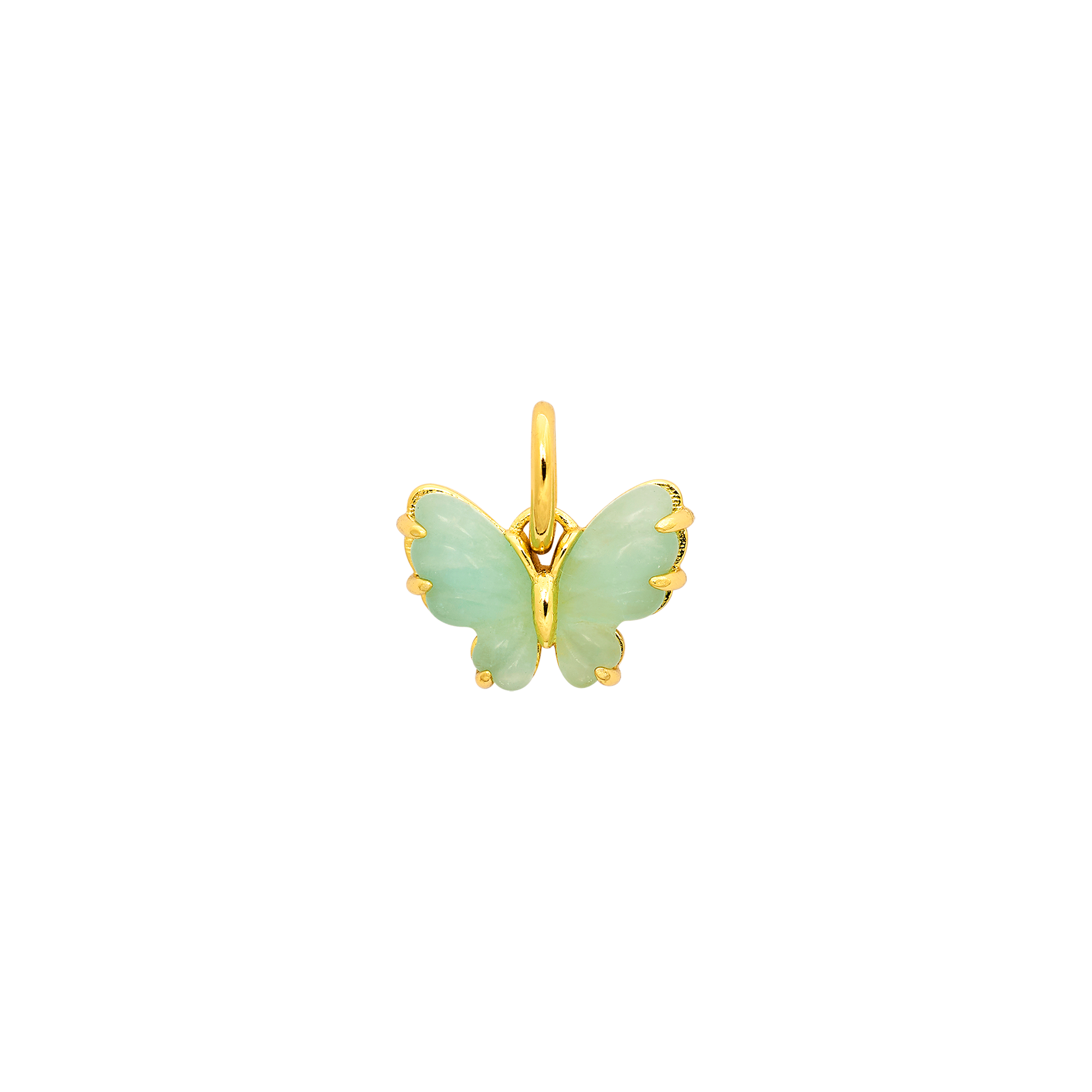 xenox-schmetterling-charm-925-sterlingsilber-14k-vergoldung-amazonit-xs10544g image 1