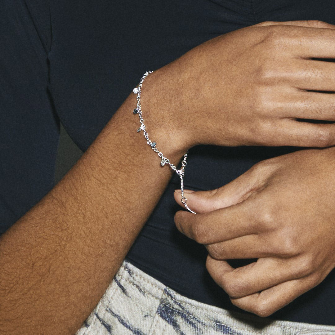 pilgrim-panna-coin-armband-versilbert-mit-pl-ttchen image 2