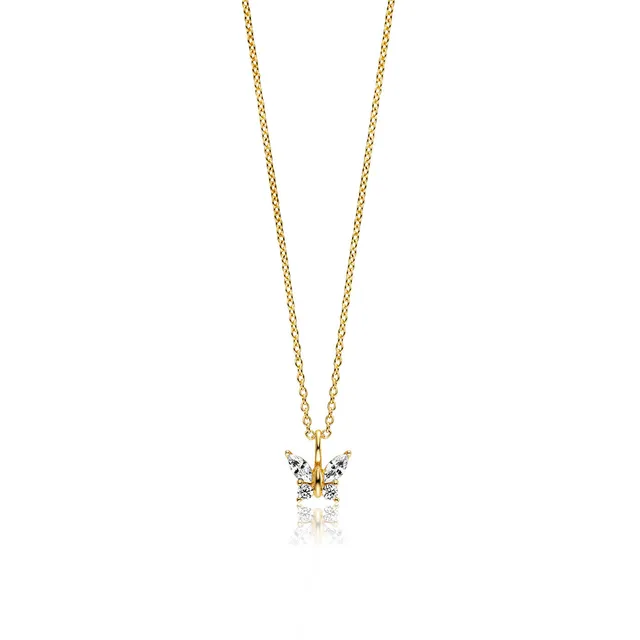 julie-julsen-kids-kette-butterfly-vergoldet-silber-925-mit-4-zirkonia image 1