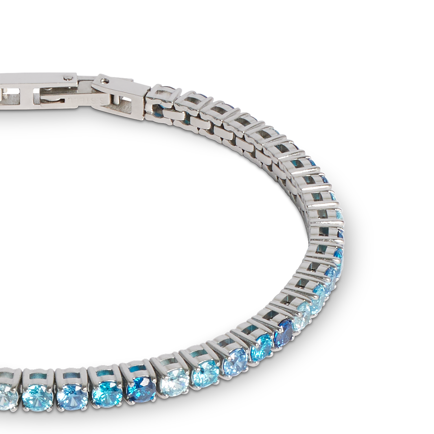 coeur-de-lion-tennisarmband-silber-blau-zirkonia-edelstahl image 2