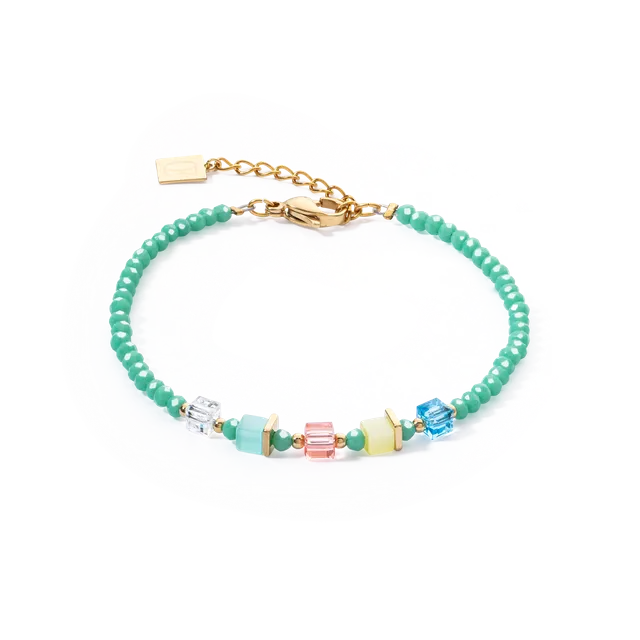 coeur-de-lion-joyful-colours-armband-gr-n-multicolor-gold image 1