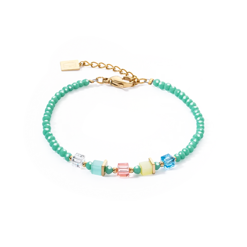 coeur-de-lion-joyful-colours-armband-gr-n-multicolor-gold image 1