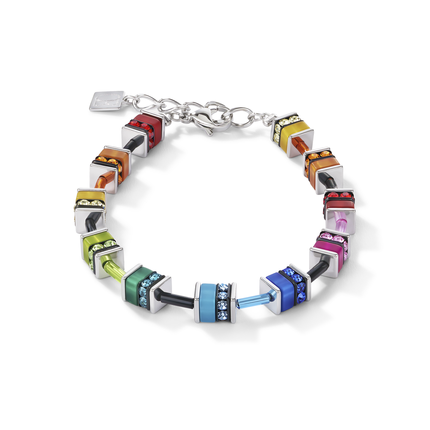coeur-de-lion-geocube-armband-classic-polaris-strass-multicolor image 1
