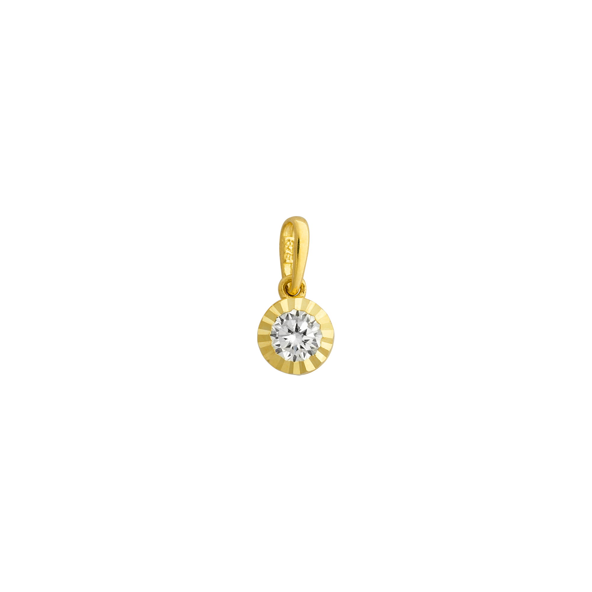 xenox-fine-anh-nger-585-gelbgold-mit-zirkonia image 1