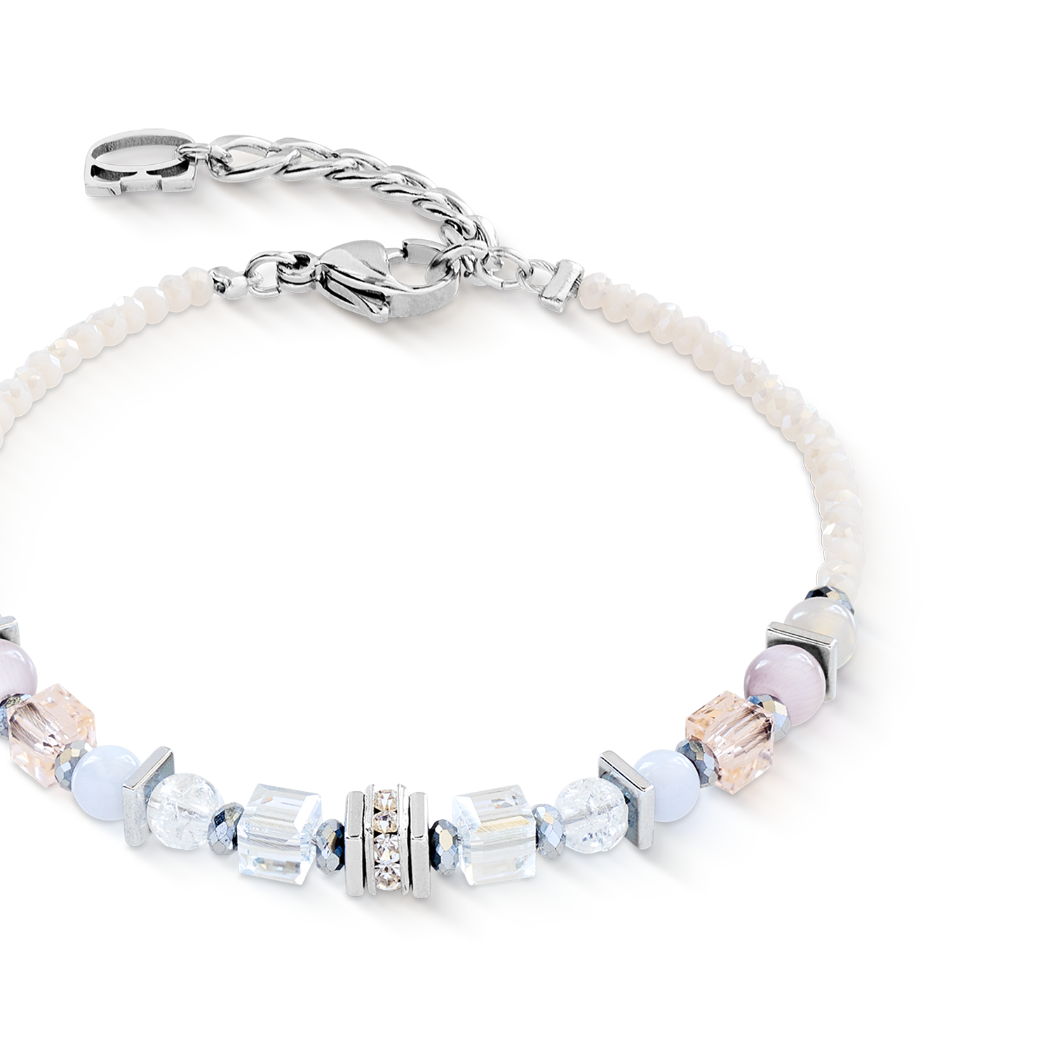 coeur-de-lion-shape-mix-nexus-armband-silber-pastell-18-cm-3-cm image 2