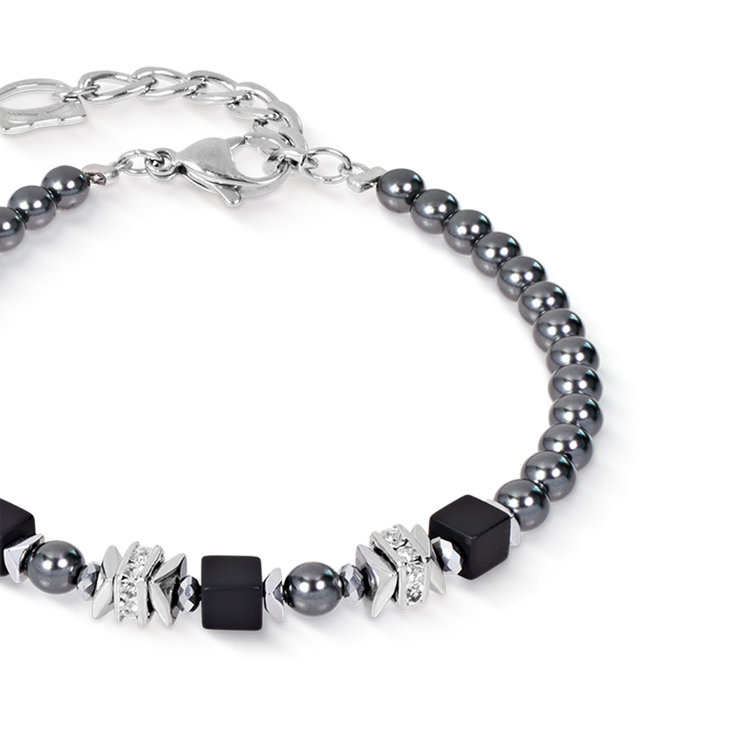 coeur-de-lion-beads-pearls-spike-armband-anthracite-mit-swarovski-crystal-pearls image 2