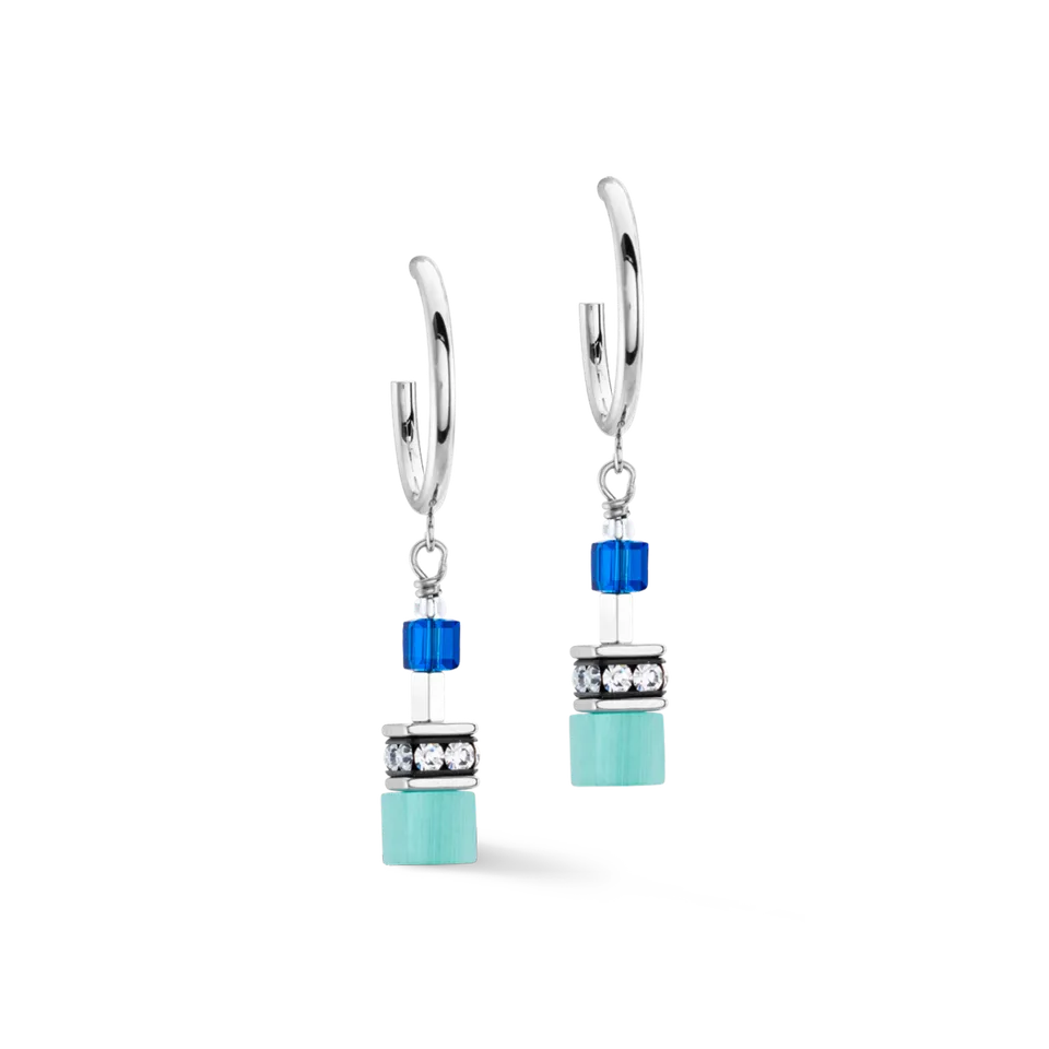 coeur-de-lion-geocube-iconic-layer-chain-creole-ocean-vibes-blau-silber image 1