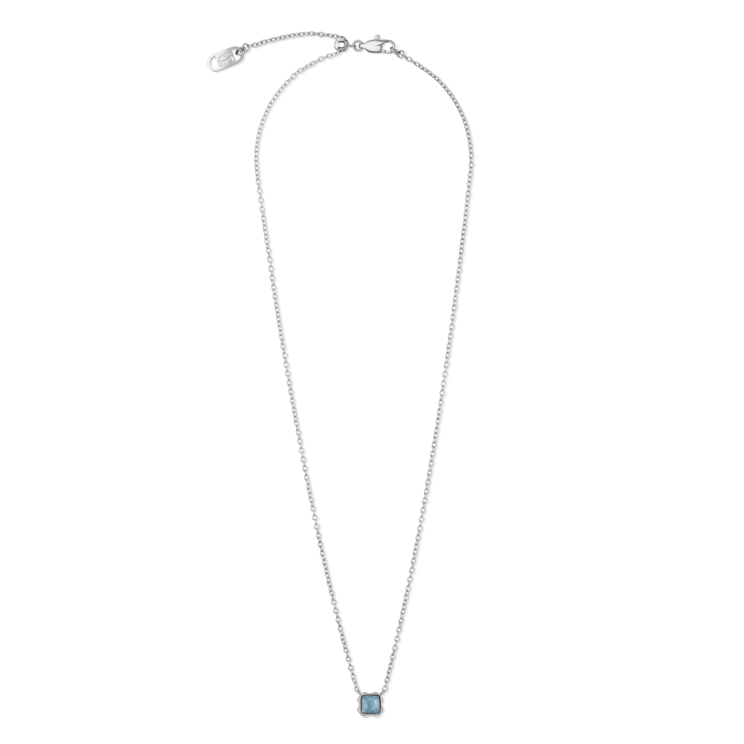 coeur-de-lion-birthstone-m-rz-halskette-blauer-aventurin-silber image 1