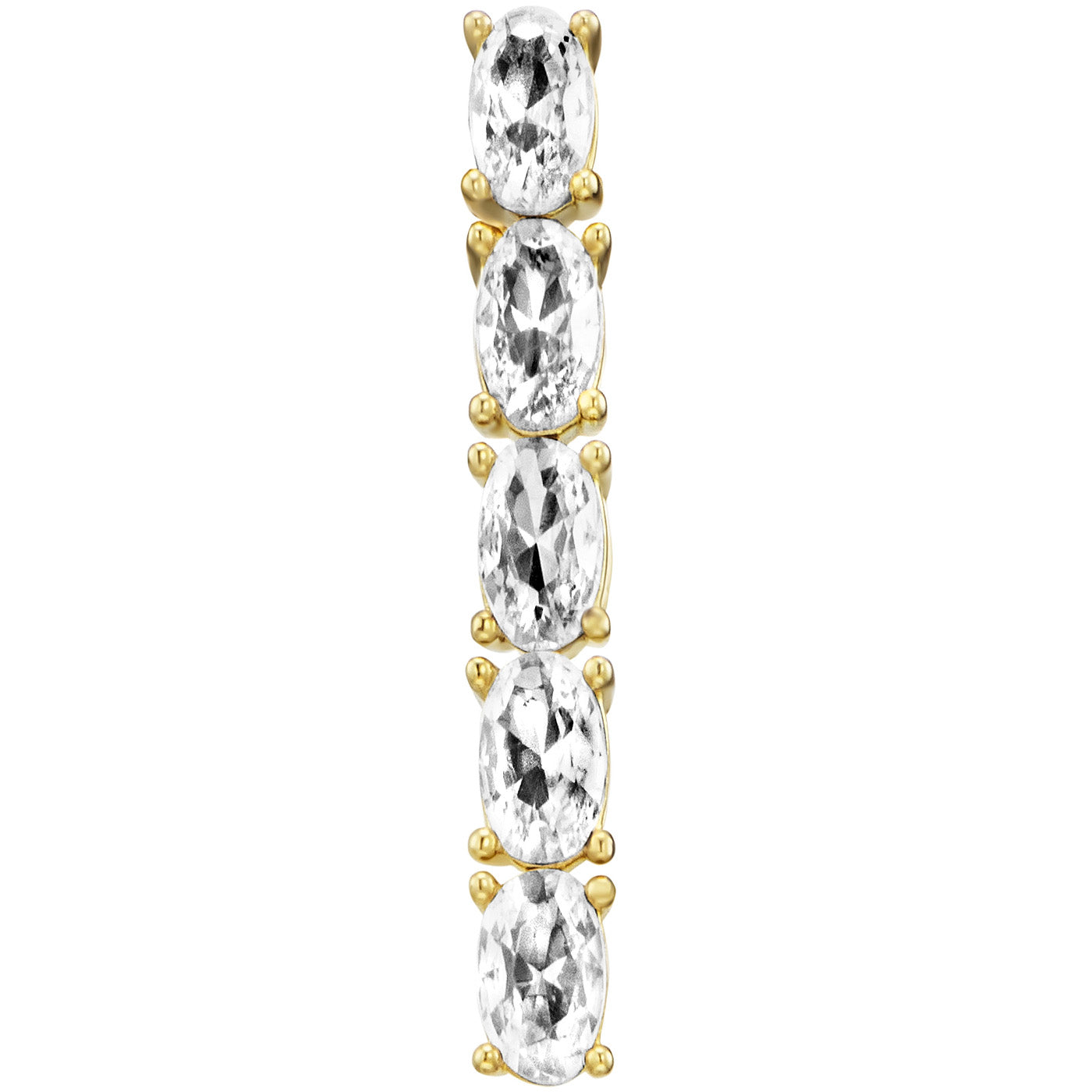 julie-julsen-ohrstecker-crystal-line-vergoldet-mit-10-wei-en-zirkonia image 2