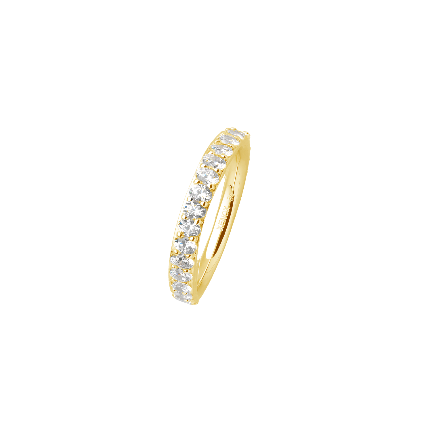 xenox-krappe-ring-925-sterlingsilber-18k-vergoldet-mit-zirkonia image 1