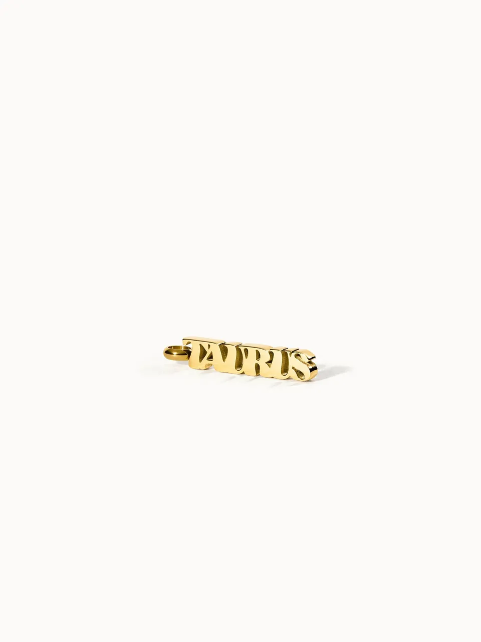 purelei-taurus-letter-charm-stier-sternzeichen-anh-nger-gold image 1