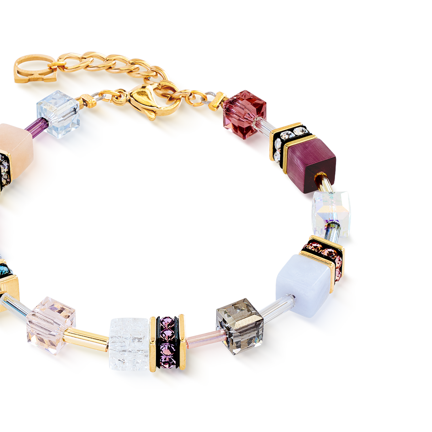 coeur-de-lion-geocube-iconic-precious-armband-golden-blush image 2