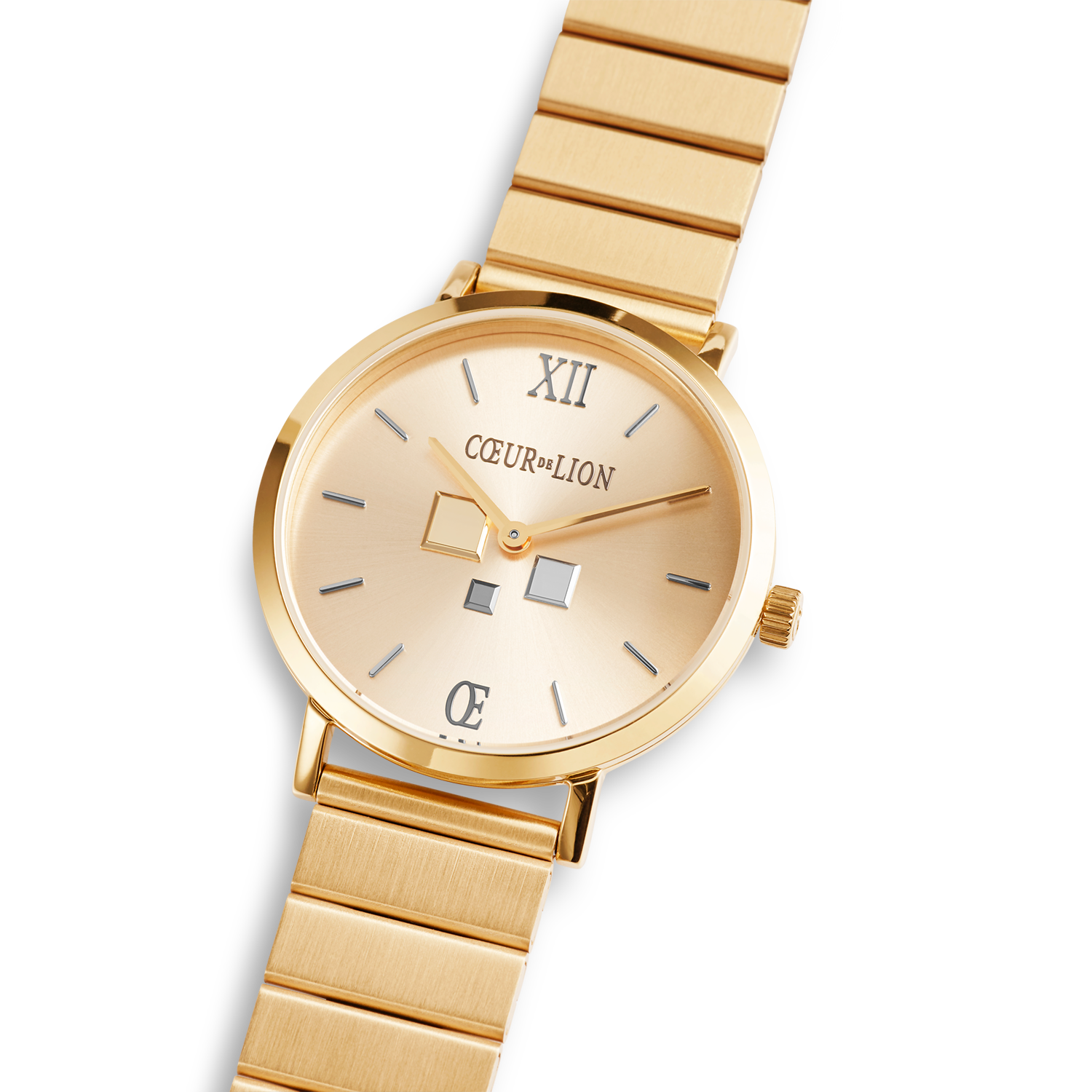 coeur-de-lion-uhr-rund-gold-sunray-monochrome-edelstahl-gold image 2