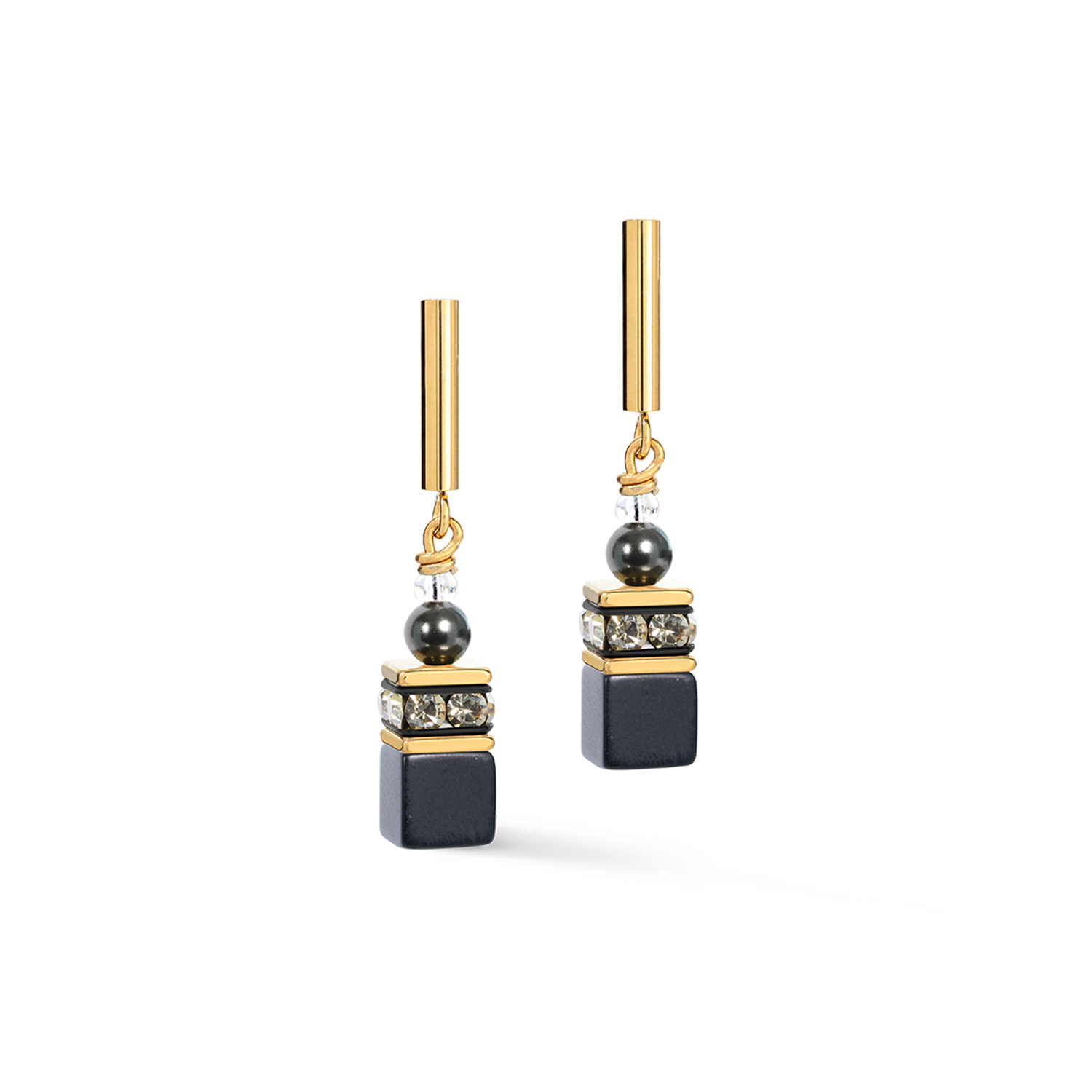 coeur-de-lion-geocube-precious-fusion-pearls-ohrstecker-anthracite-glow-3-4-cm image 2