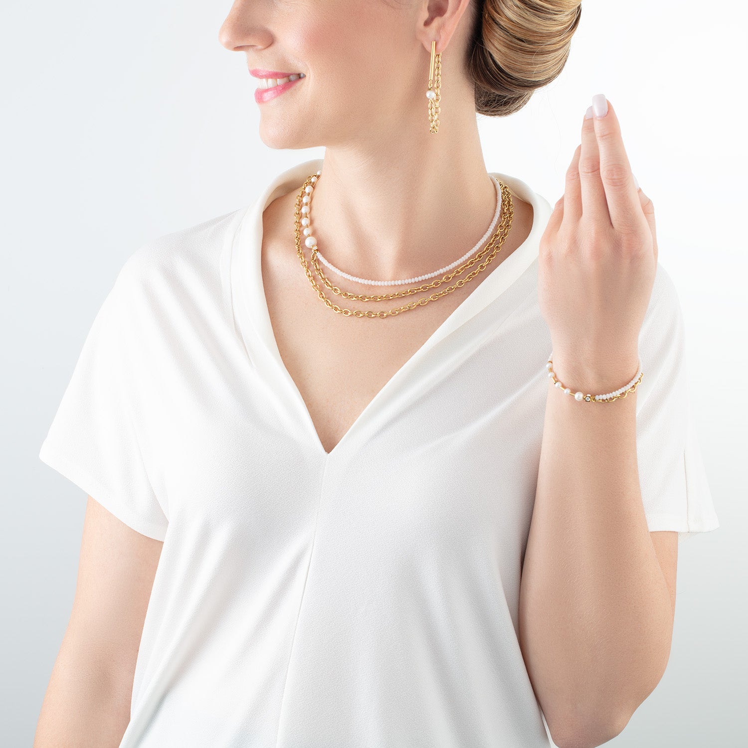 coeur-de-lion-halskette-chain-pearl-fever-wei-gold-s-wasserperle-edelstahl image 4