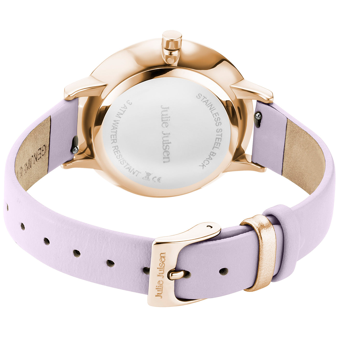 julie-julsen-little-second-damenarmbanduhr-ros-vergoldet-lila-leder-34-mm-3-atm image 4