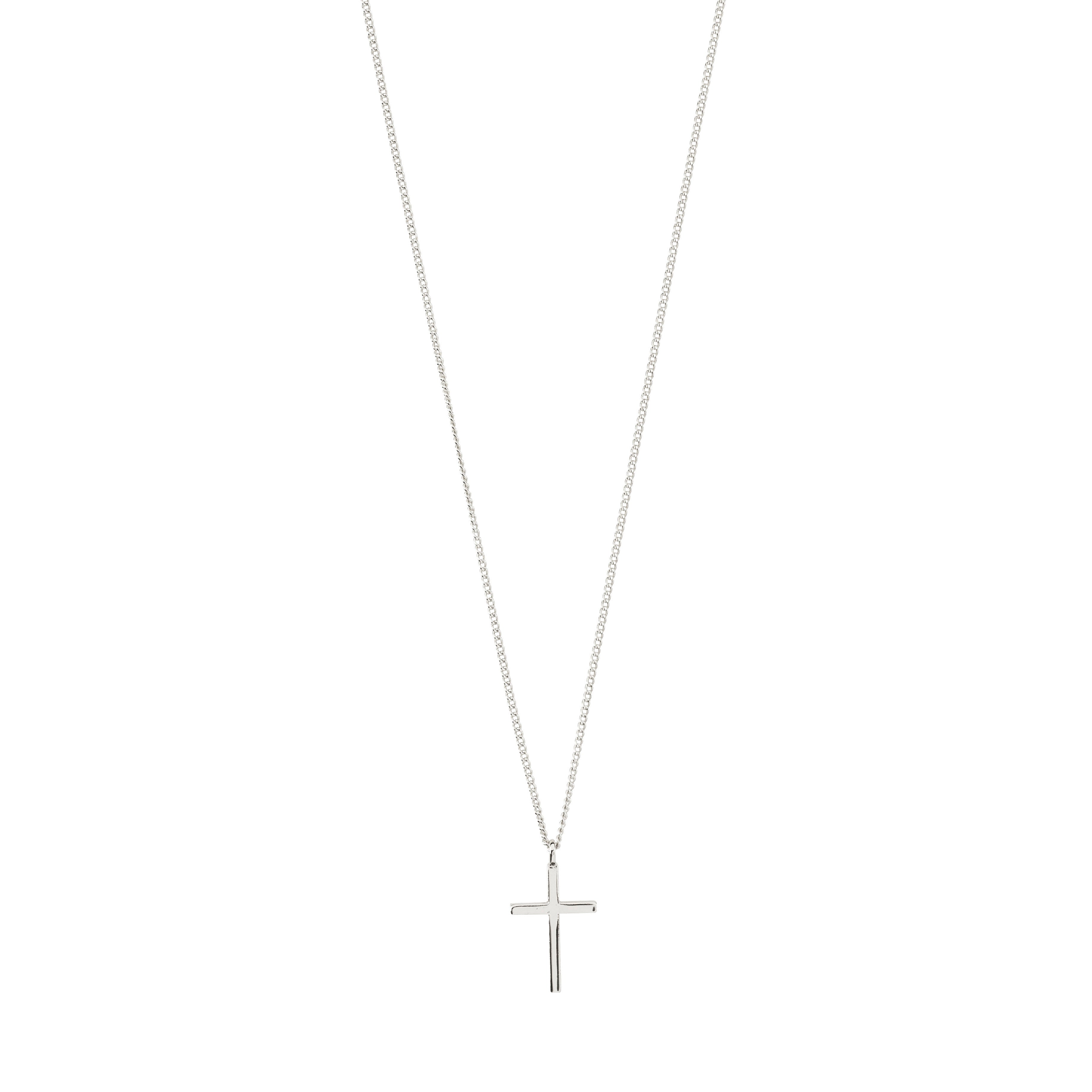 pilgrim-flynn-halskette-versilbert-mit-kreuzanh-nger-40-12-cm image 1
