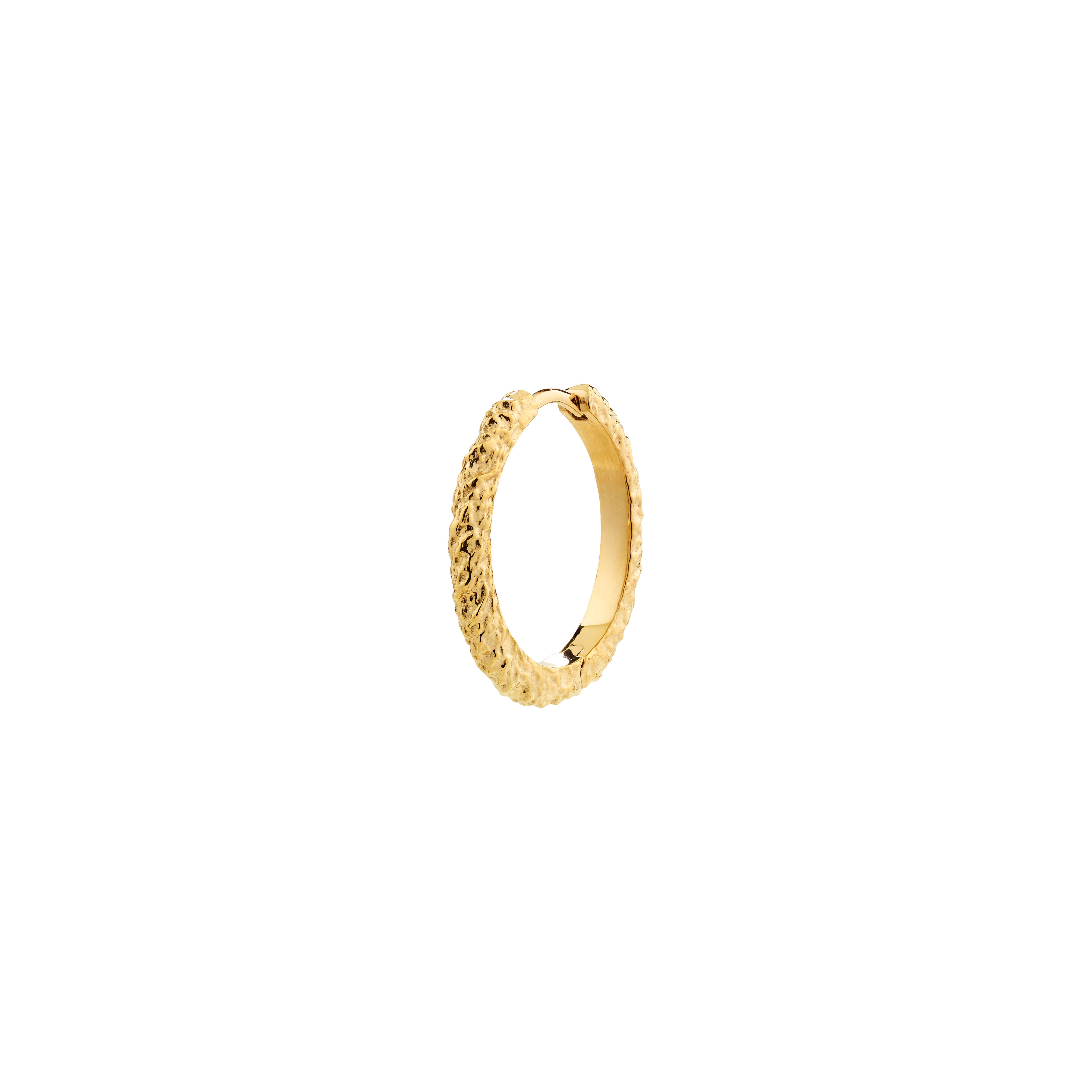 pilgrim-xdea-etch-hoop-03-creole-21-mm-18k-vergoldet-strukturiert-einzeln image 1