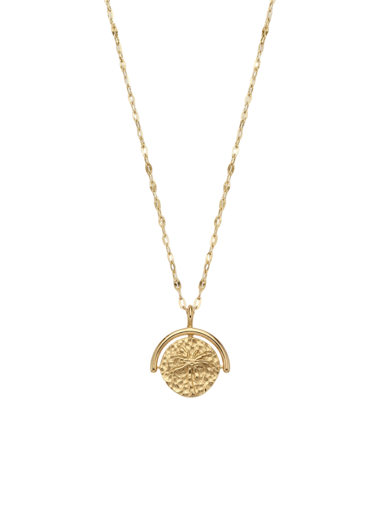 purelei-island-story-kette-wendbarer-coin-anh-nger-palme-schildkr-te-40-45-cm image 1