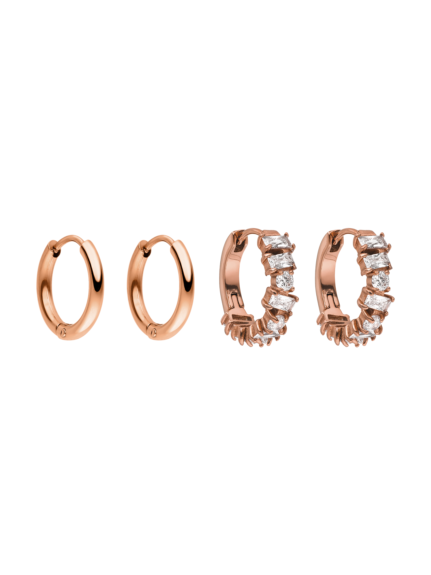 purelei-statement-glitter-ohrring-set-chic-creolen-mit-zirkonia-und-spirit-ohrri image 7