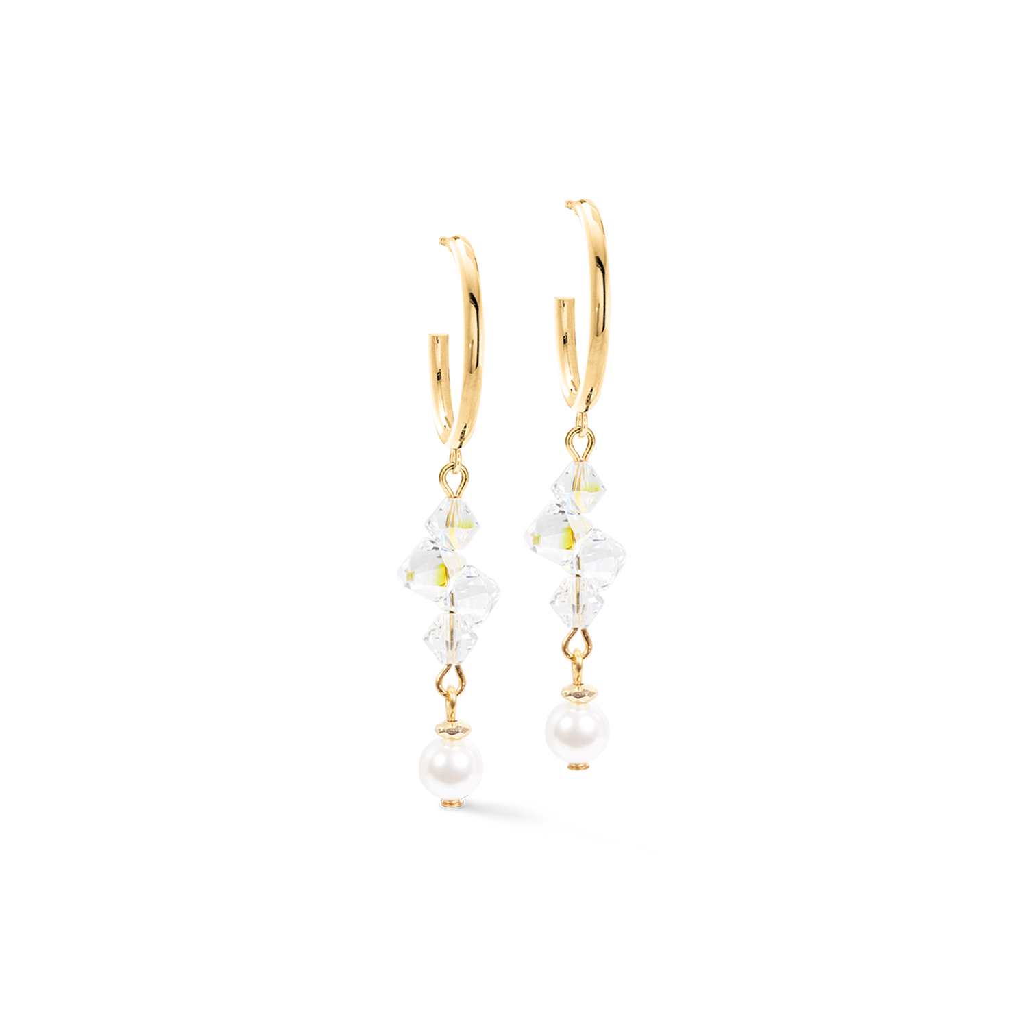 coeur-de-lion-creolen-dancing-crystals-fusion-gold-5-cm image 2