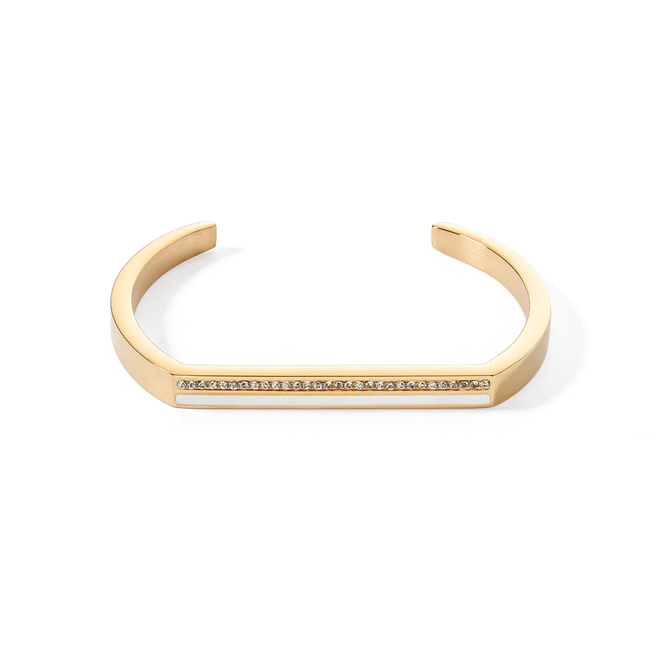 coeur-de-lion-armreif-cuff-square-stripes-gold-wei-brilliant-square image 1