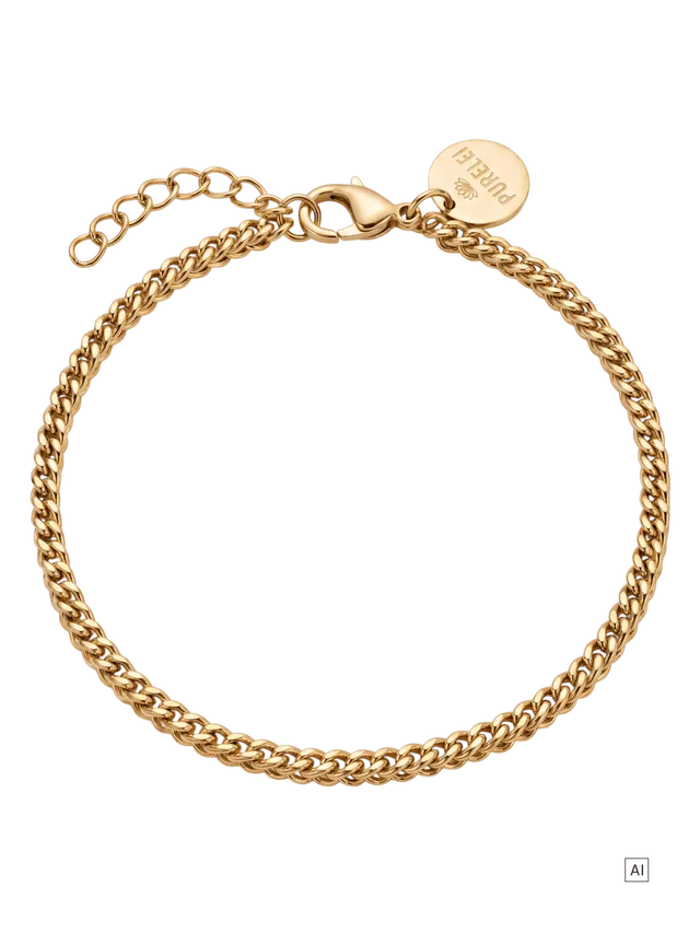 purelei-slim-box-chain-armband-verstellbar-19-21-cm image 1