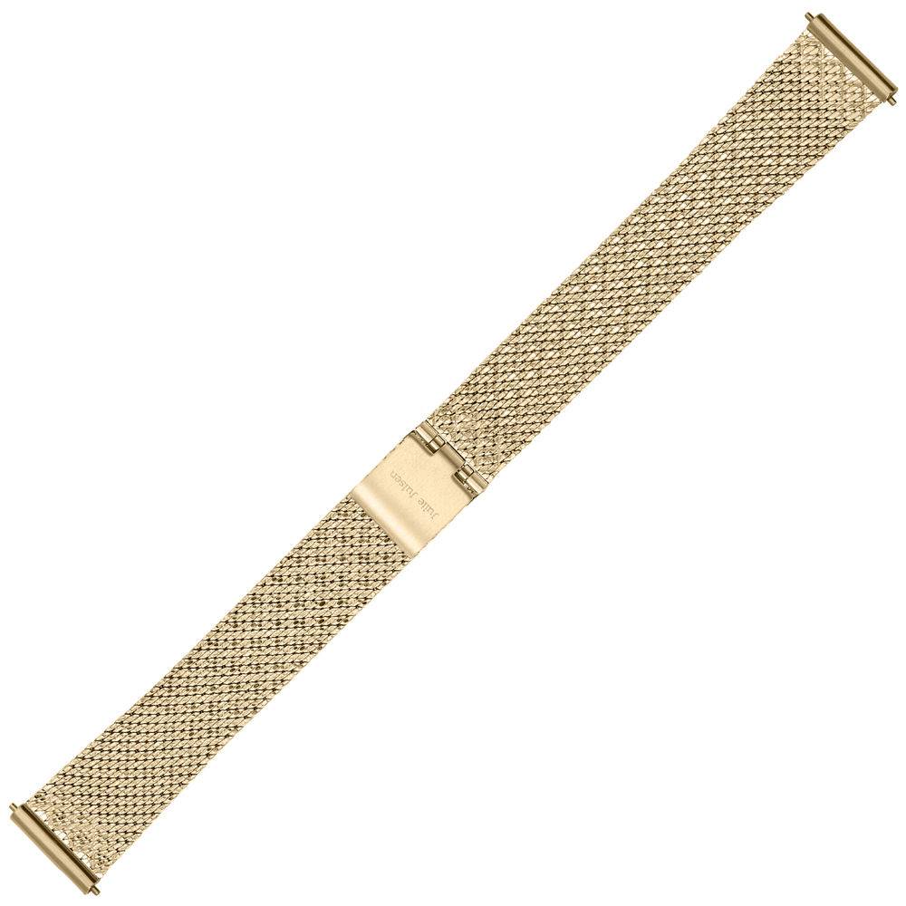 julie-julsen-diamond-uhrband-edelstahl-mesh-gold-14-mm-mit-pin-system image 1