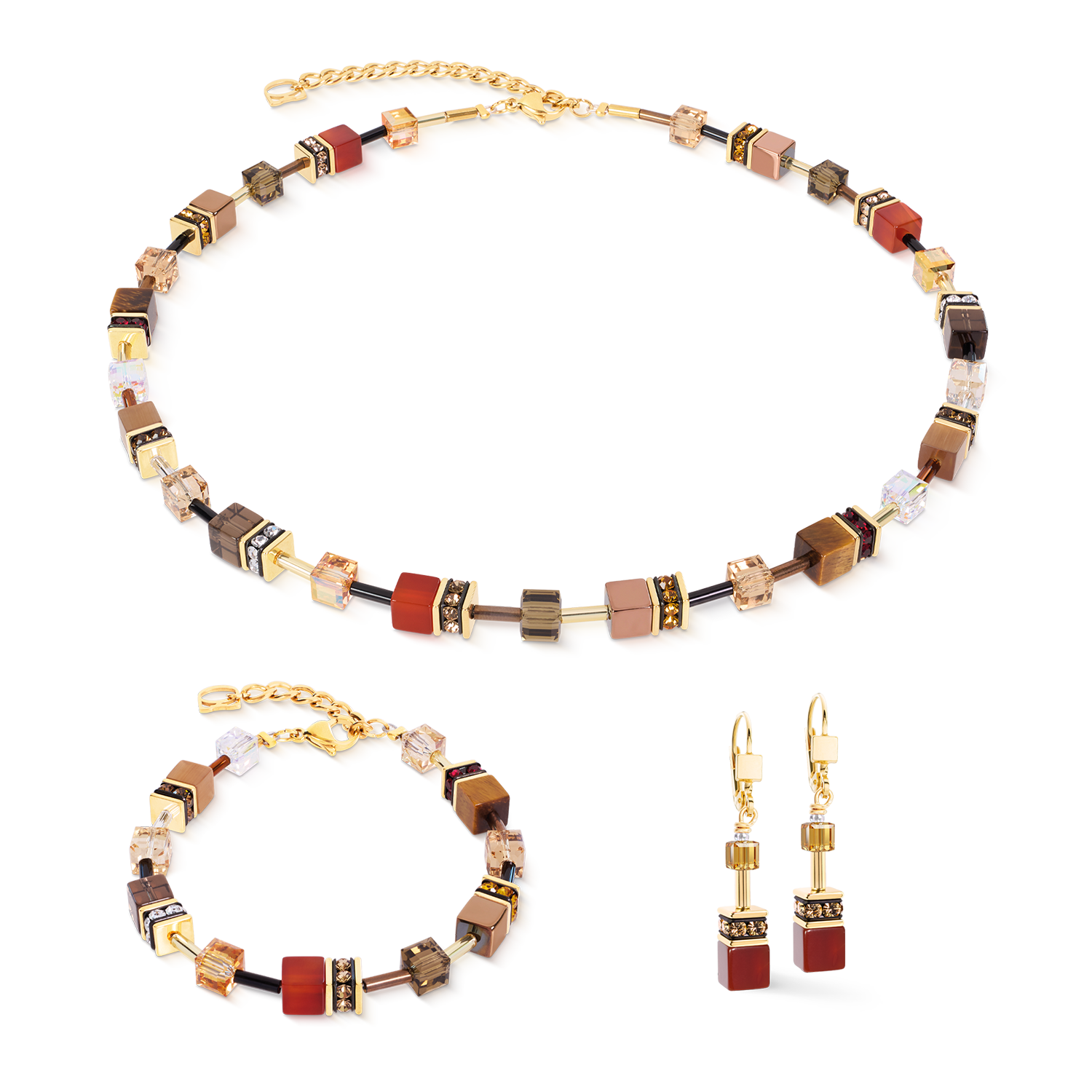 coeur-de-lion-geocube-iconic-precious-ohrh-nger-amber-glow-4-cm image 3
